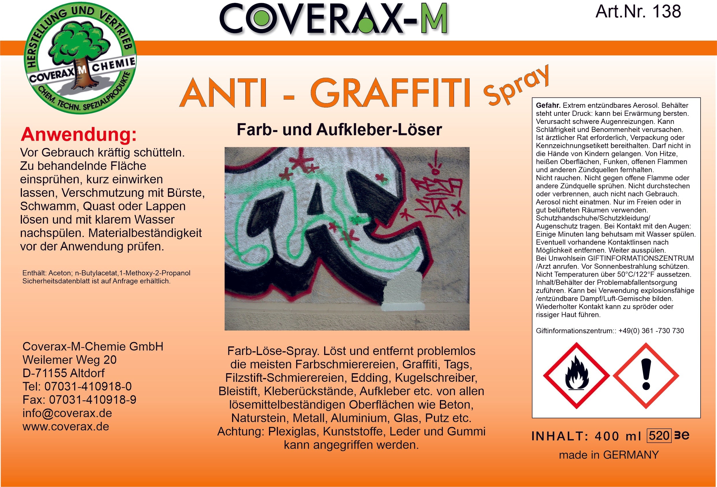 ANTIGRAFFITI - SPRAY 400ml
