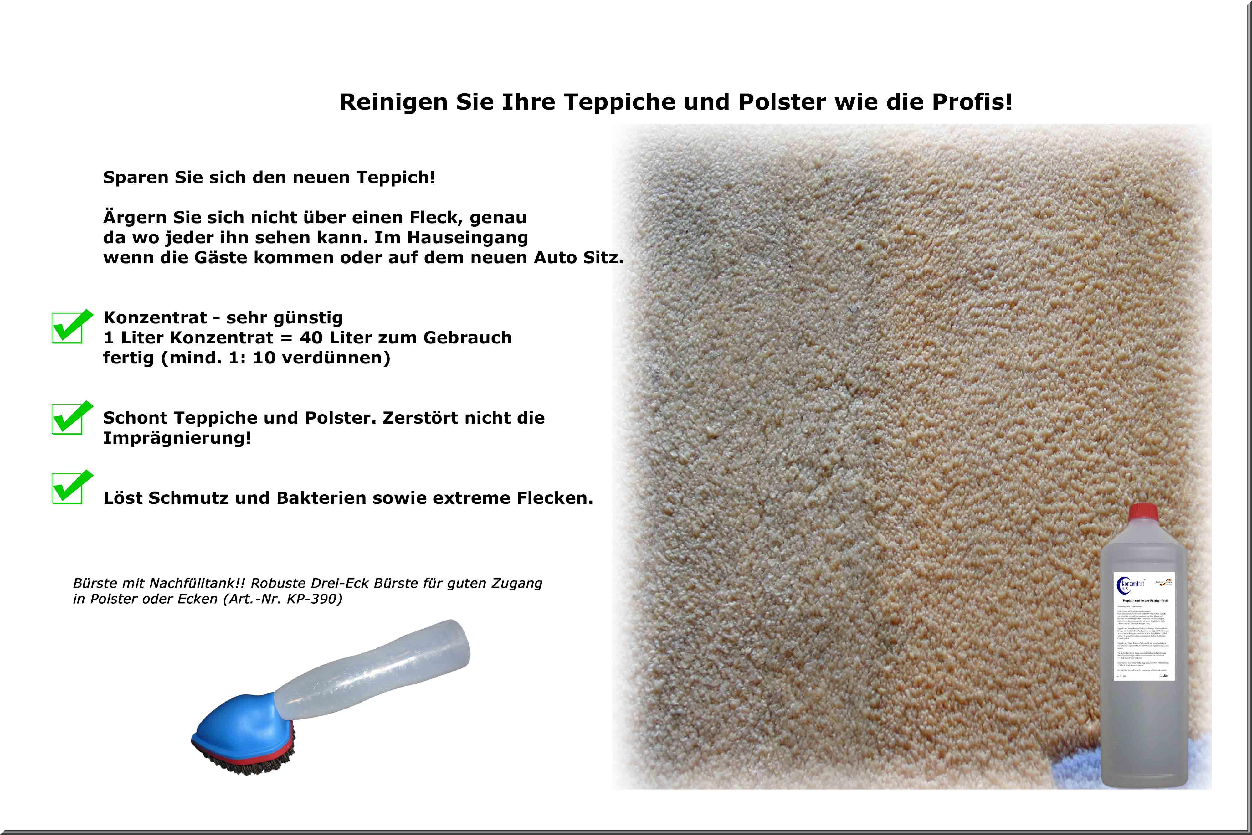 Teppich- und Polsterreiniger