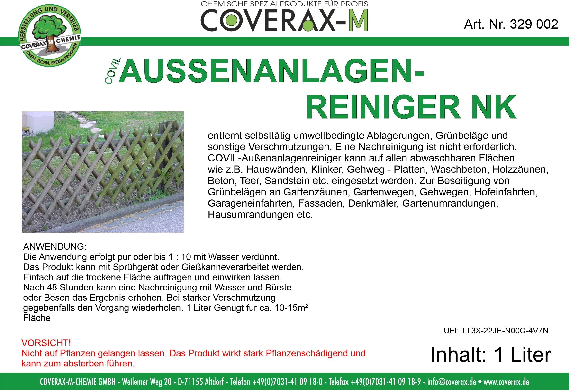 Aussenanlagenreiniger-NK 1 Liter Konzentrat