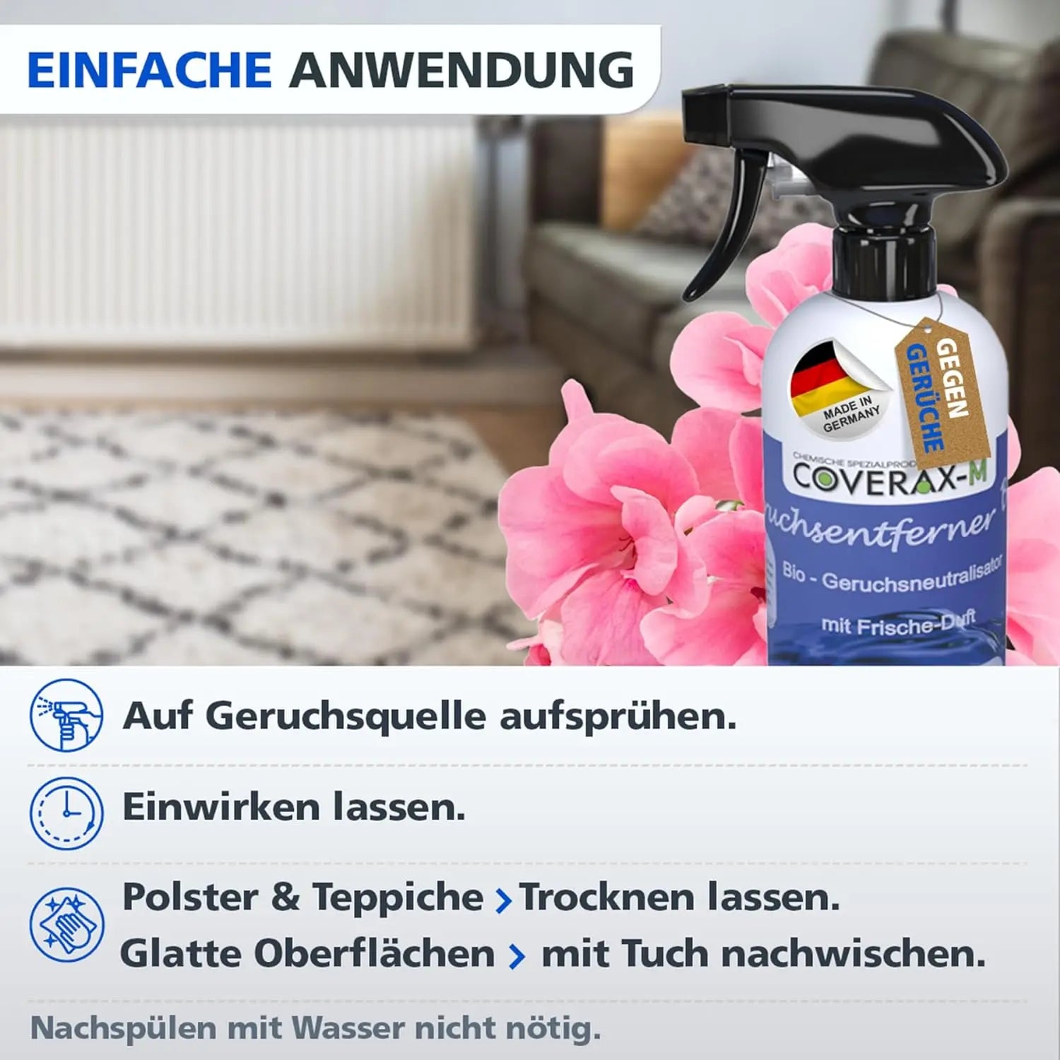 Anwendungsfertiger BIO Enzymreiniger & Geruchsentferner