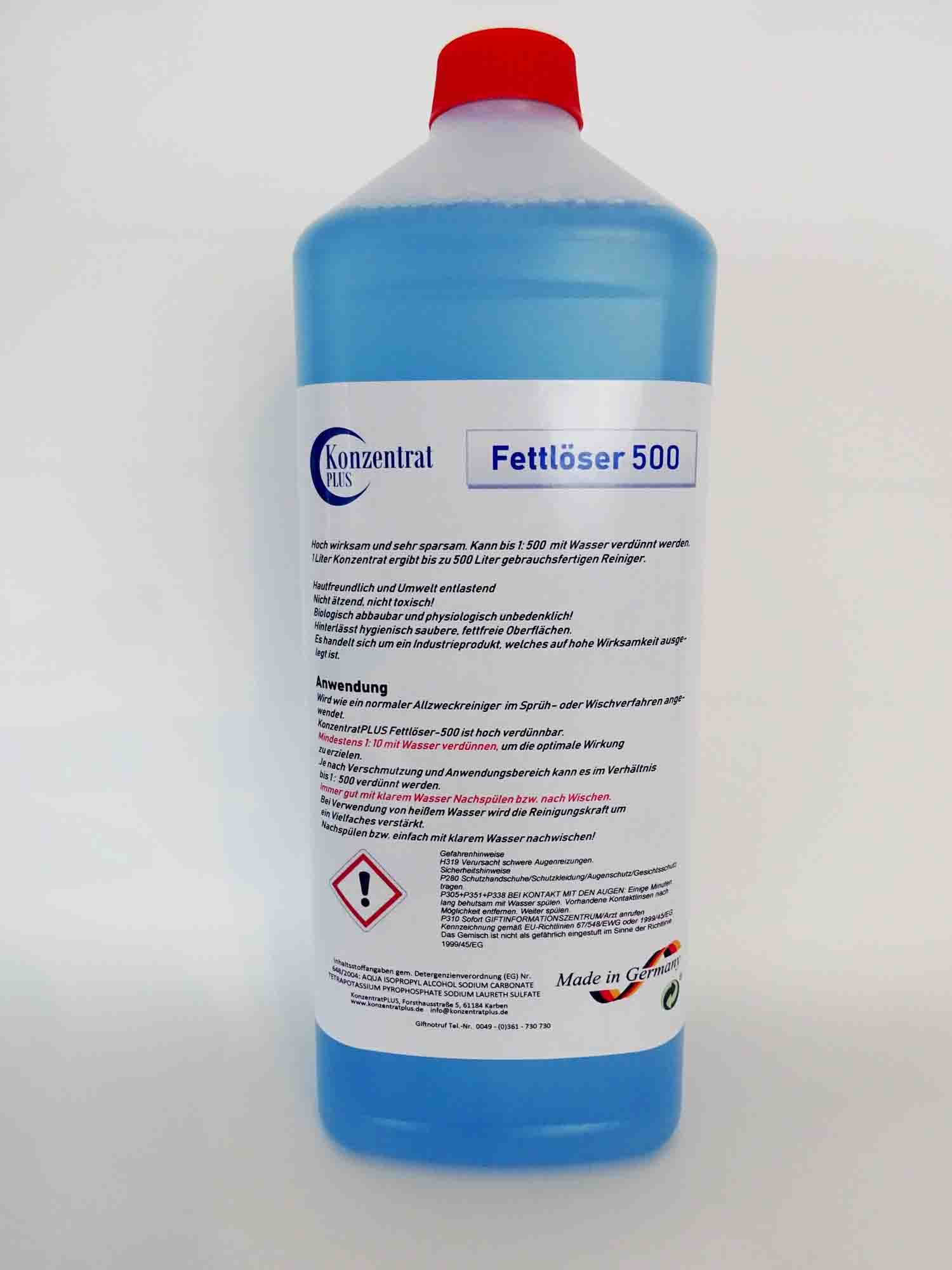 Fettlöser 500, Konzentrat