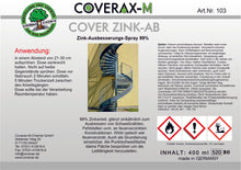 Cover Zink AB, Zink-Ausbesserungsspray, 400ml Aerosol