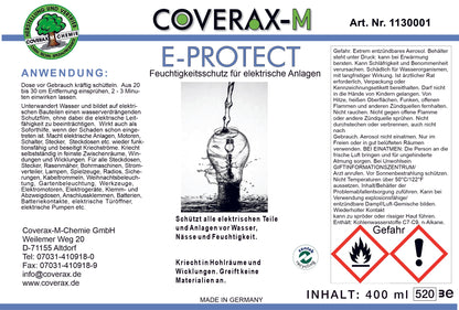 Art. Nr. 113 - E-Protect Feuchtigkeitsschutz für elektrische Anlagen 400ml Aerosol