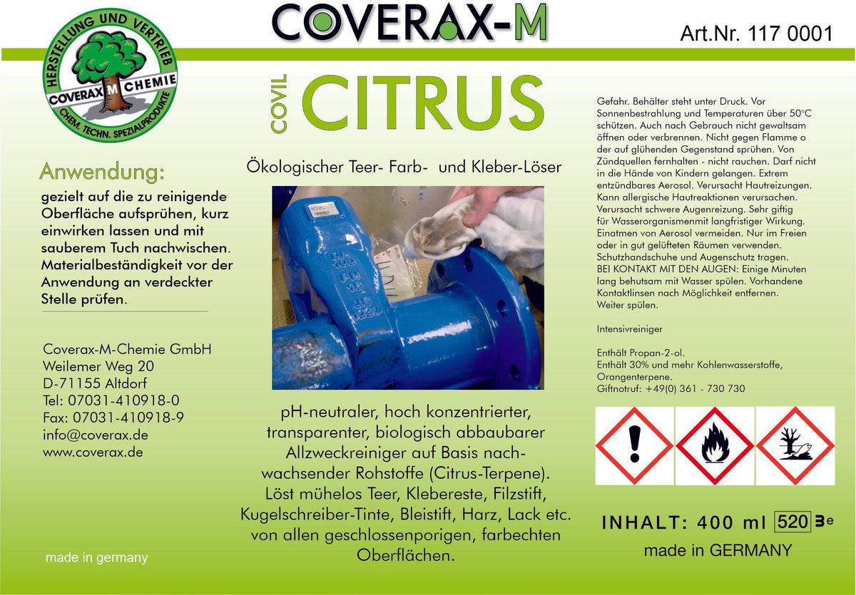 Covil Citrus - Farb- und Etikettenlöser