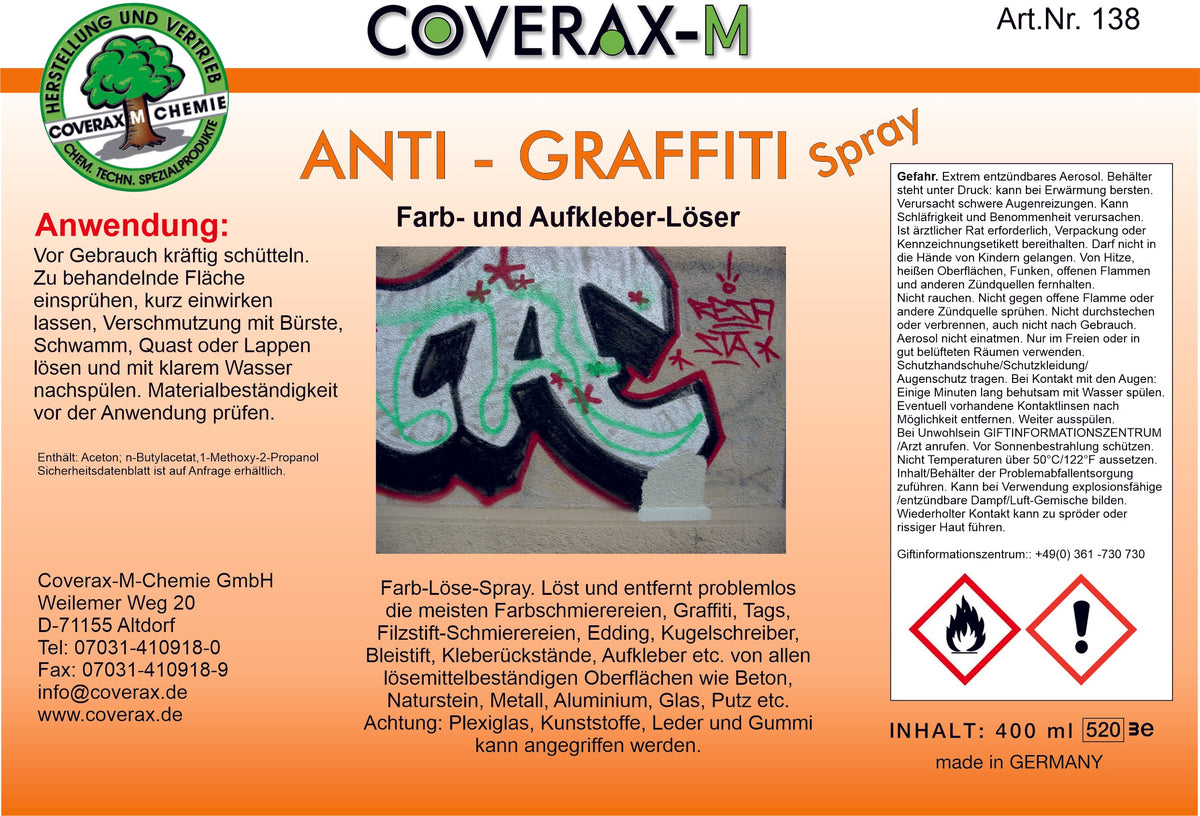 ANTIGRAFFITI - SPRAY 400ml