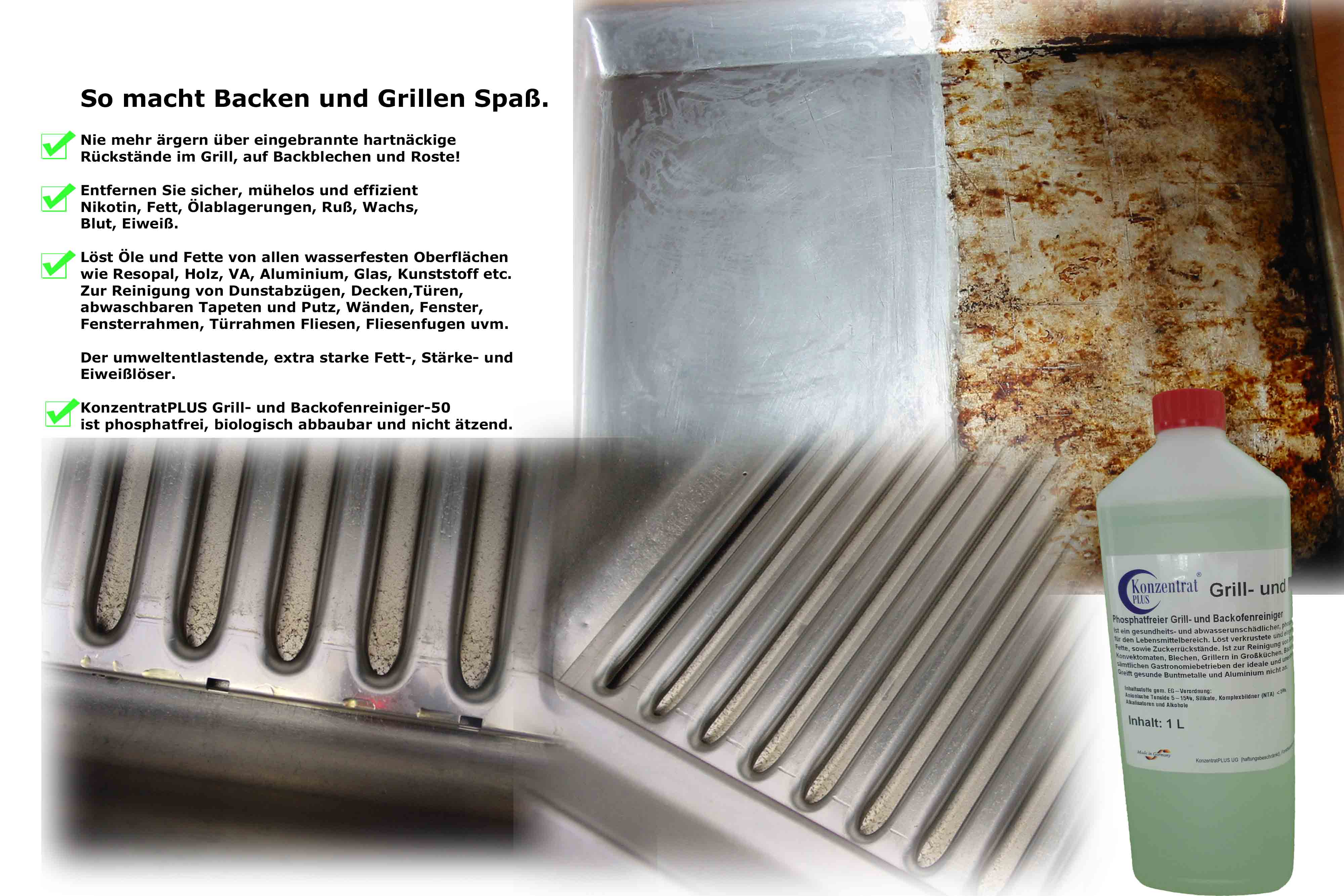 Grill- und Backofen Reiniger | Konzentrat, 1l