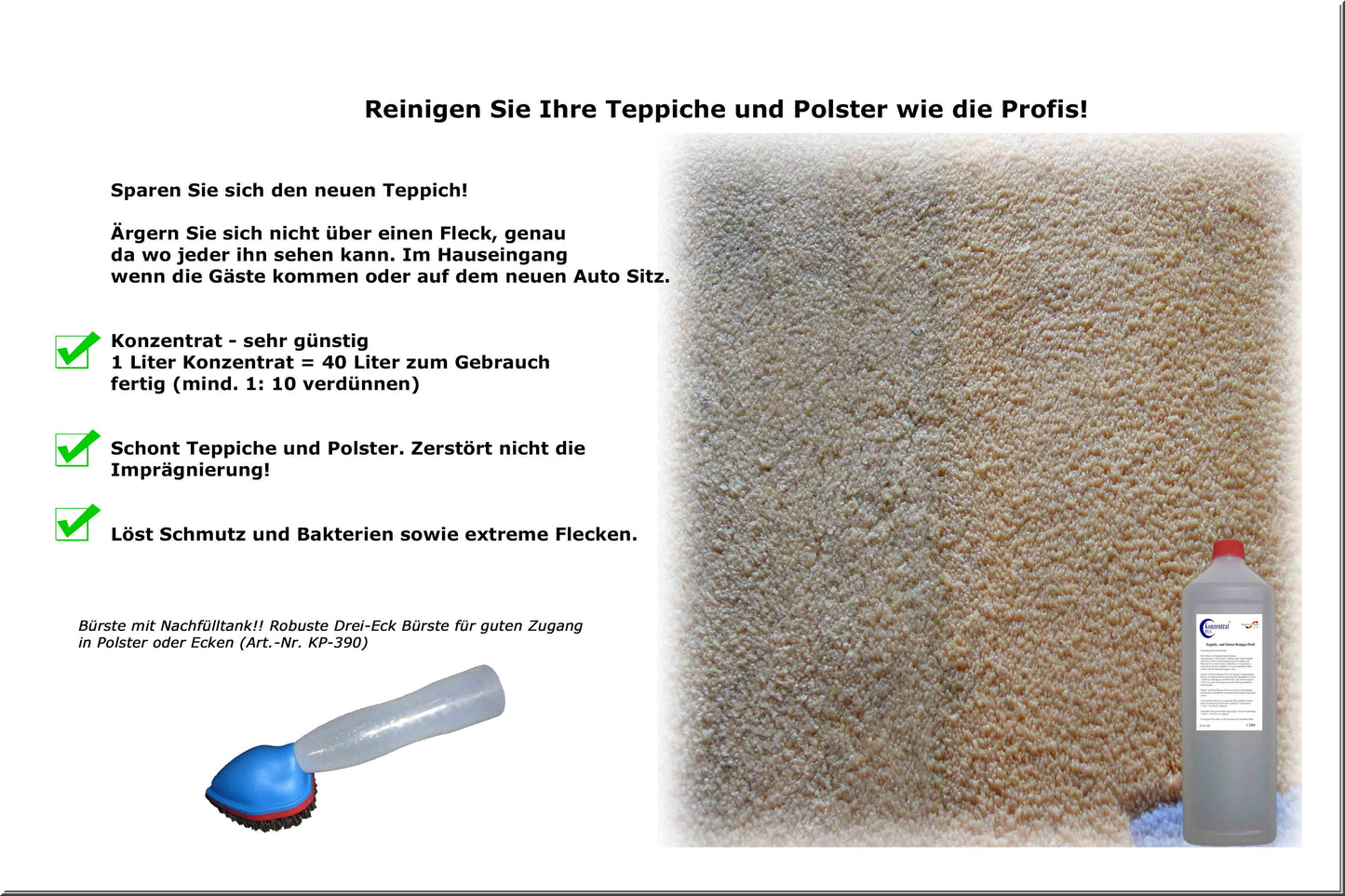 Carpet and upholstery cleaner