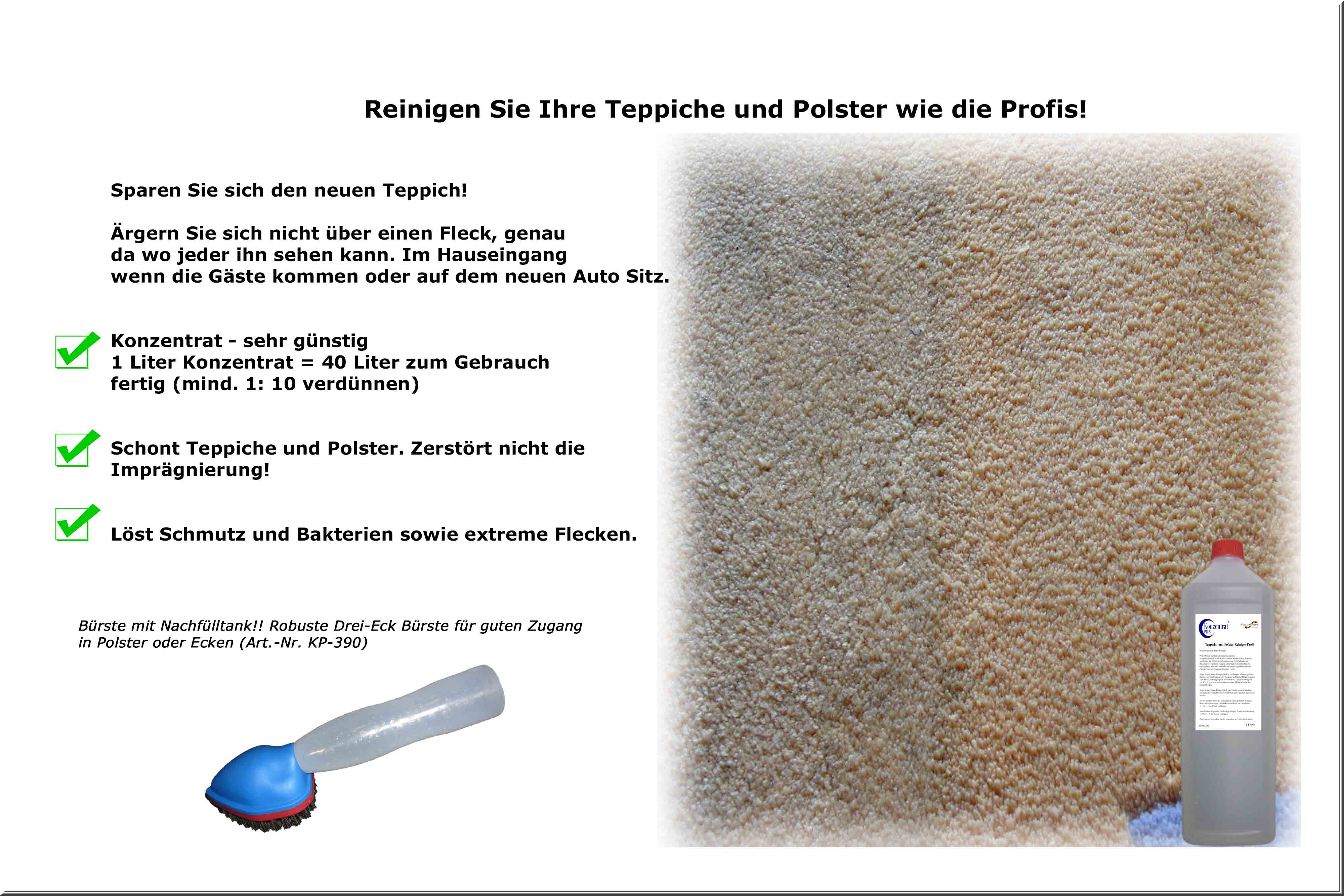 Teppich- und Polsterreiniger | Konzentrat, 1l