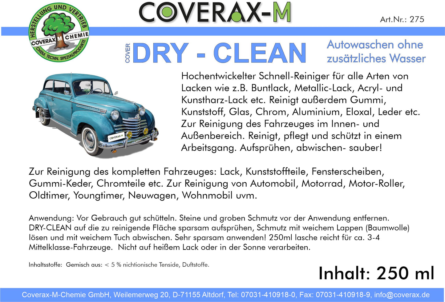 Dry Clean - Fahrzeugreiniger