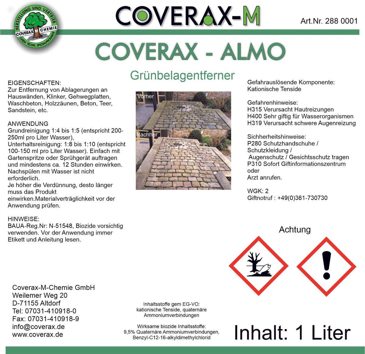 Cover ALMO - Grünbelagentferner 1 L