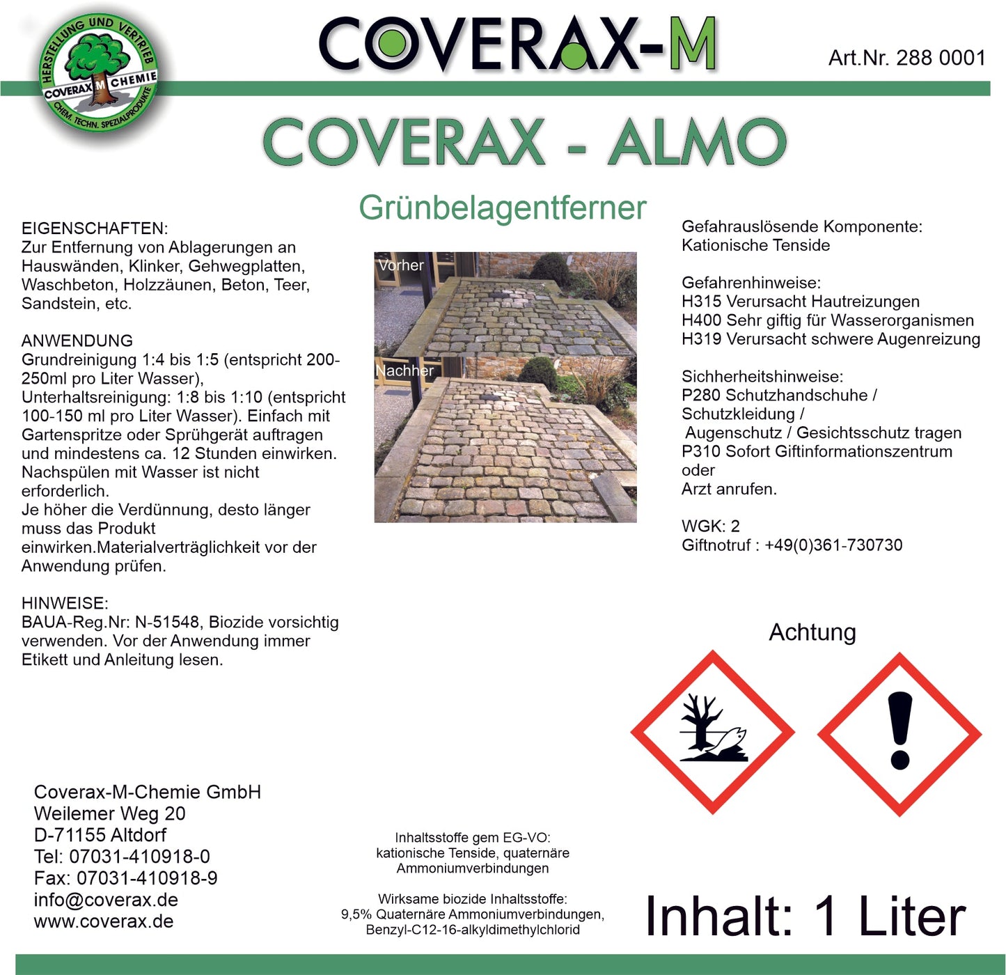 Cover ALMO - Green Growth Remover 1 L