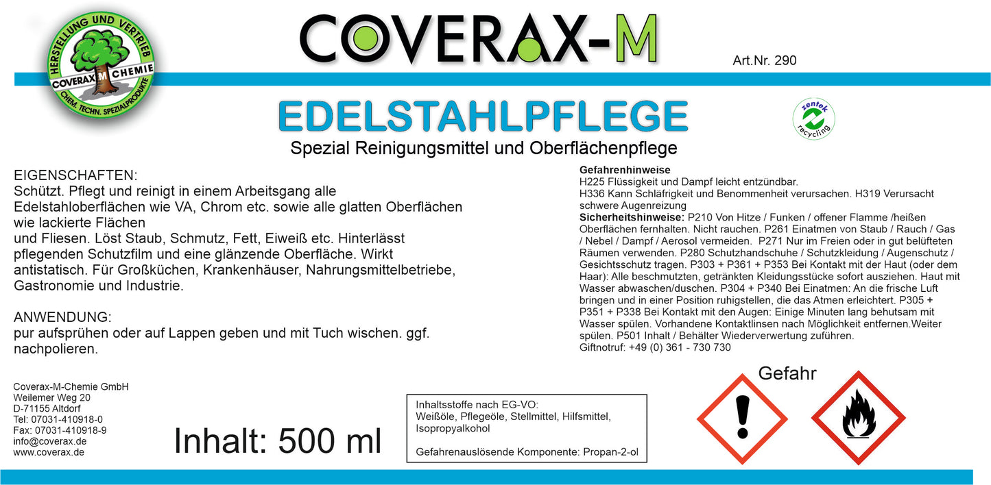 Edelstahlpflege 500ml