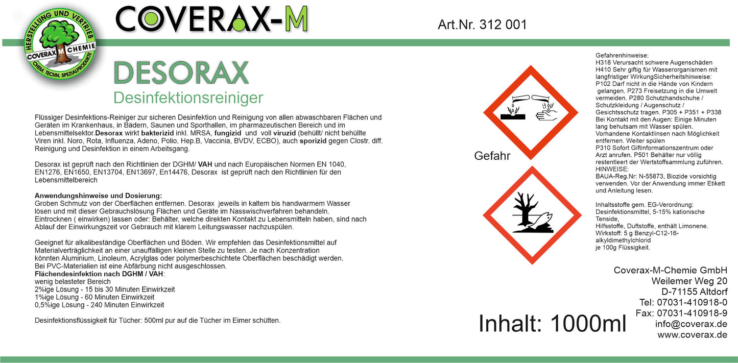 Disinfectant cleaner, 1 liter