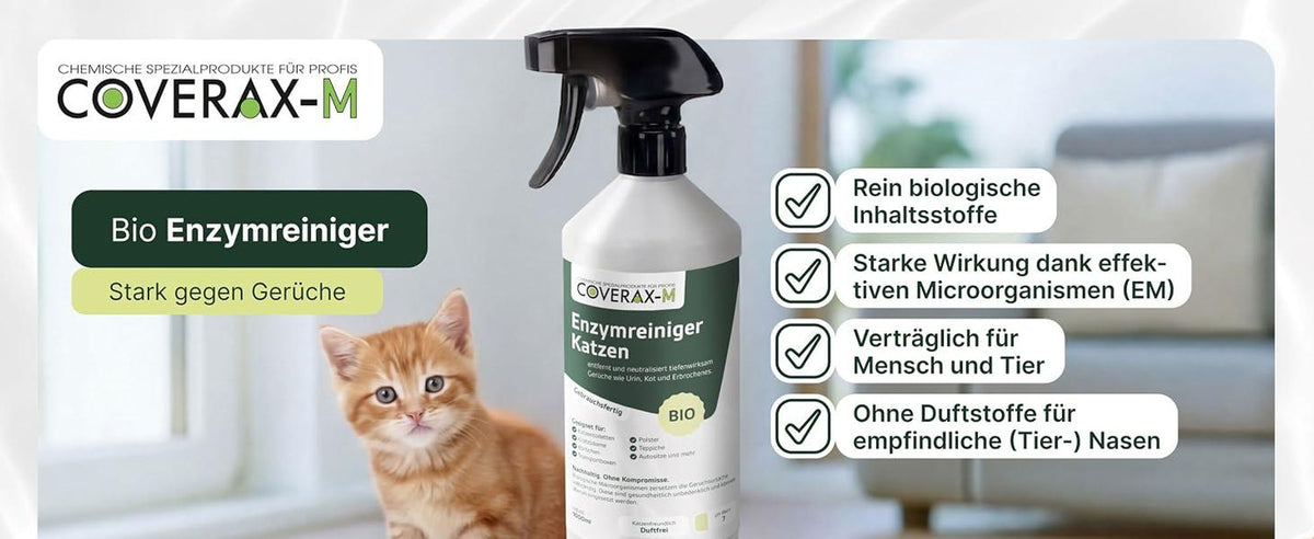 Coverax Enzymreiniger gegen Katzengerüche