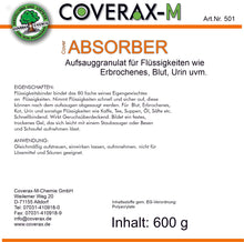 Item No. 501 - Absorbent granules for vomit etc. Bottle of 700g