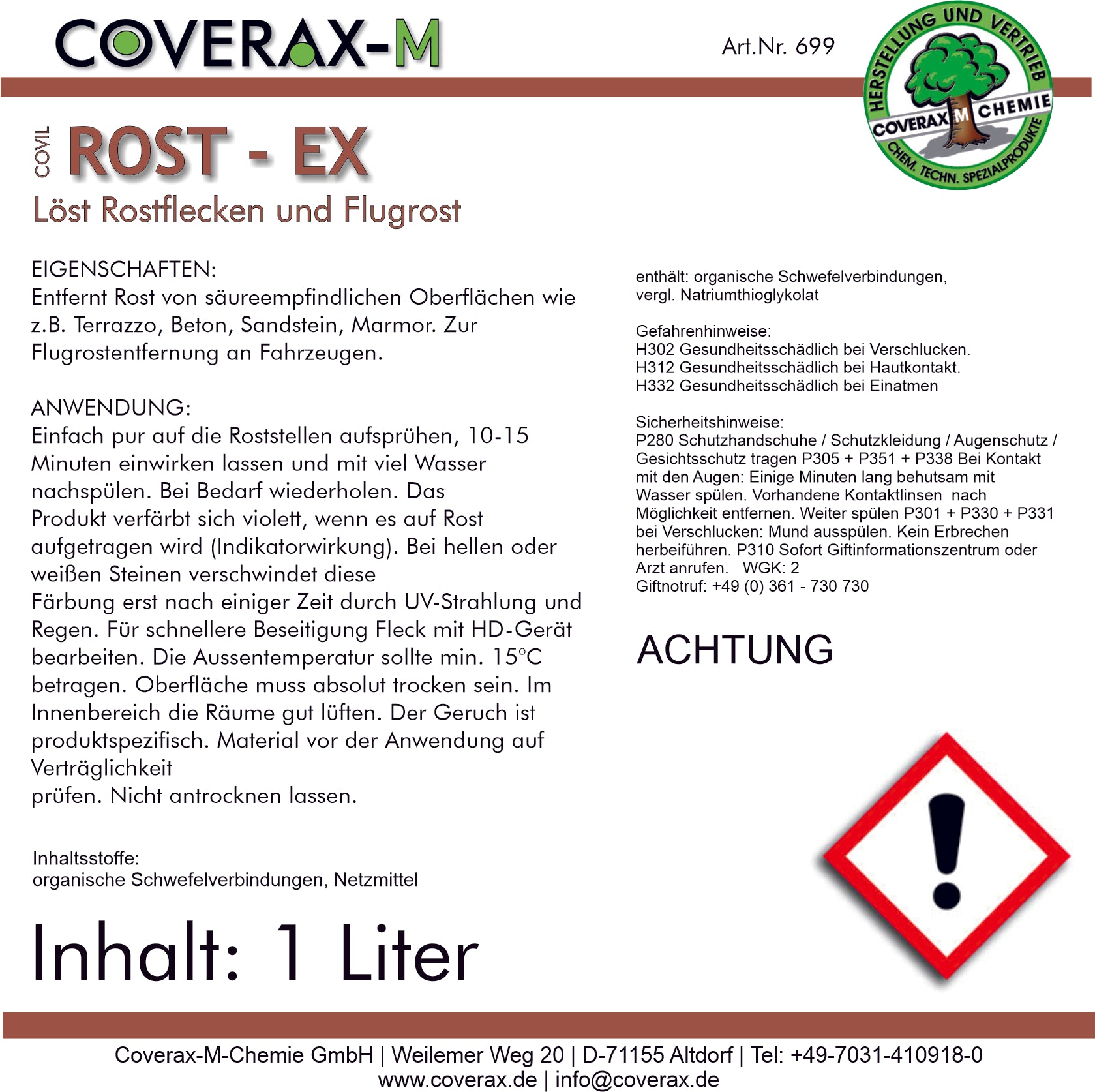 699 Rost-Ex Rostumwandler säurefrei mit Indikator
