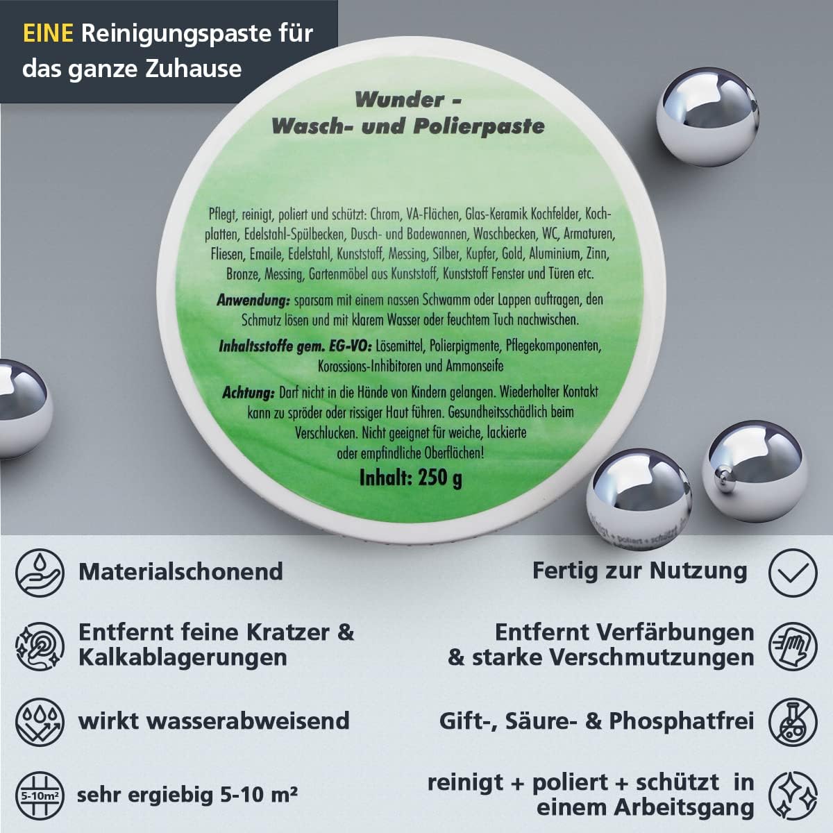 Polier- und Pflegepaste "Wunderpaste" 250g