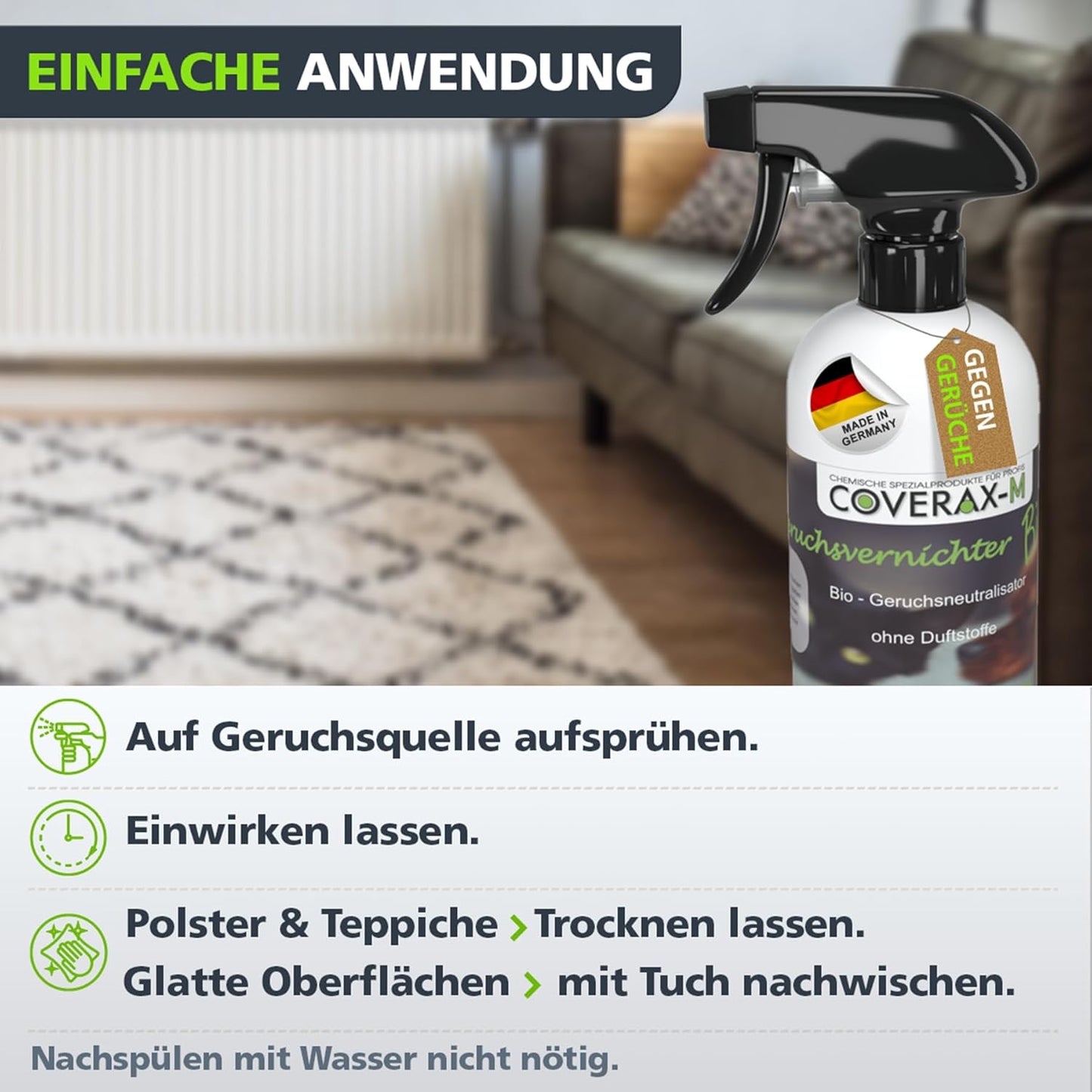 Geruchsentferner ohne Duft - 500ml