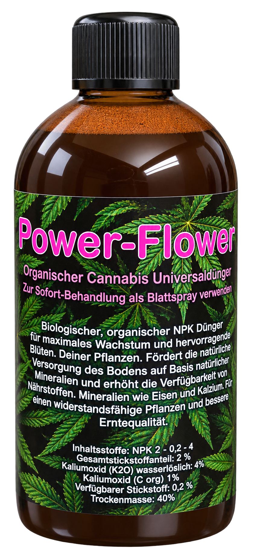 Cannabis - Dünger in Bio-Qualität, All-in-One Dünger 500ml Flasche