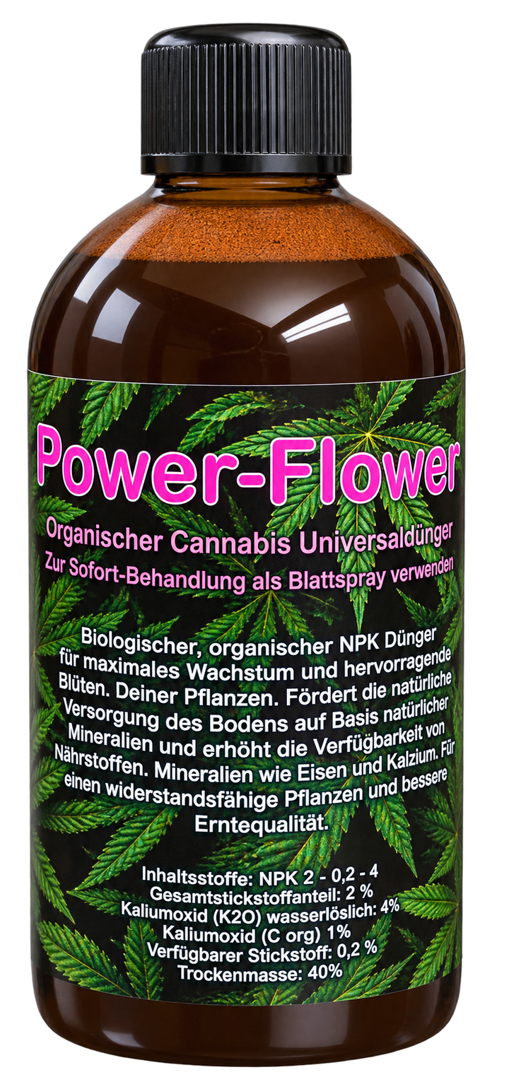 Cannabis - Dünger in Bio-Qualität, All-in-One Dünger 500ml Flasche
