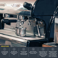 Espressovision Universal Entkalker Konzentrat – Kaffeegenuss – Einfache und schnelle Anwendung in 6 Schritten für Siebträgermaschinen