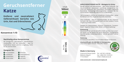 Geruchsentferner - Katze (ohne Duft)