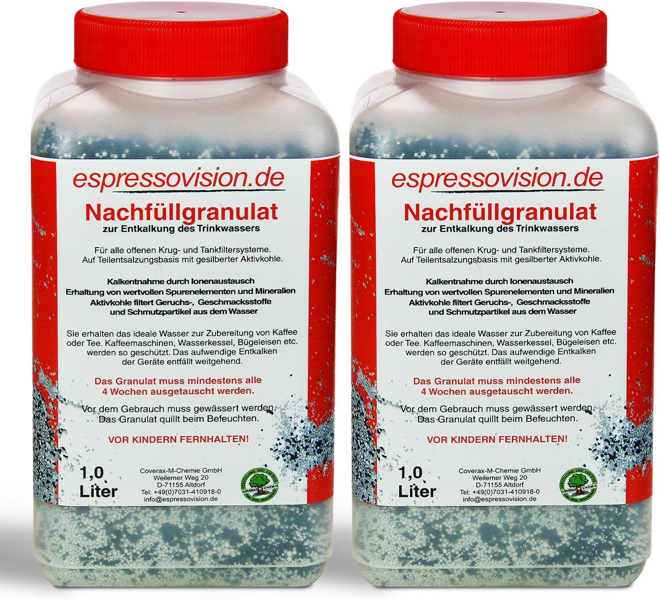 Nachfuellgranulat kaufen 2er Pack Vorteilspack Filtergranulat für kalkfreies Wasser Kaffee und Tee Haushalt