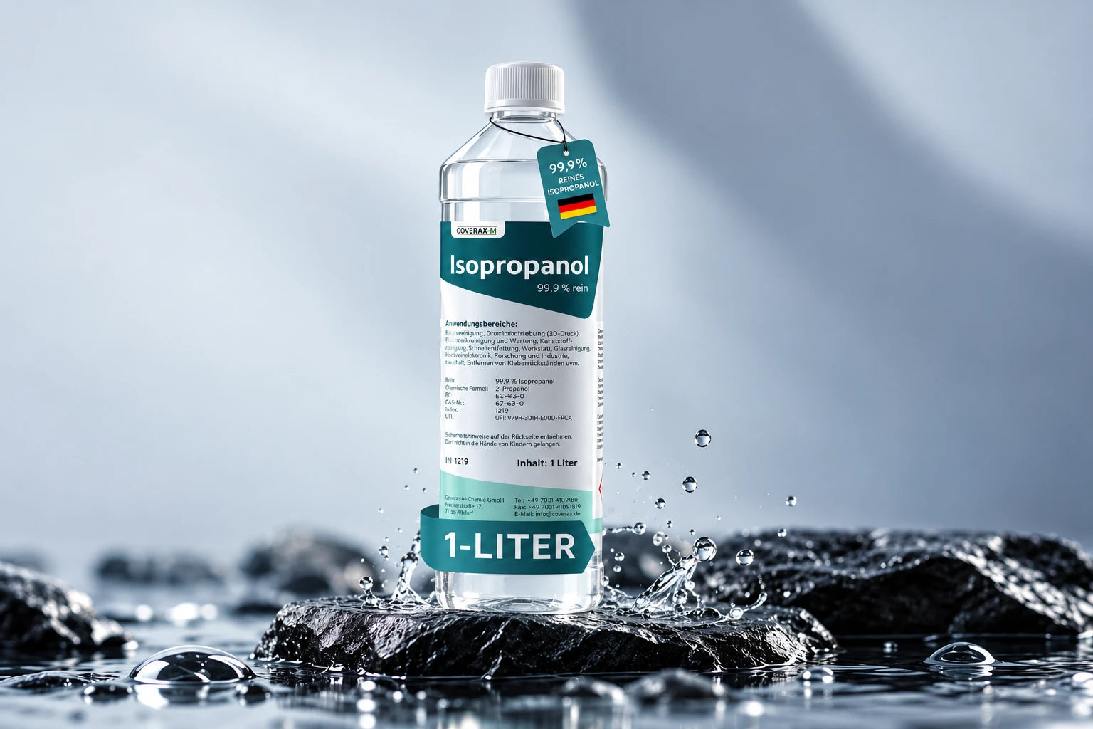 Coverax Isopropanol 99,9 % rein in der 1-Liter-Flasche